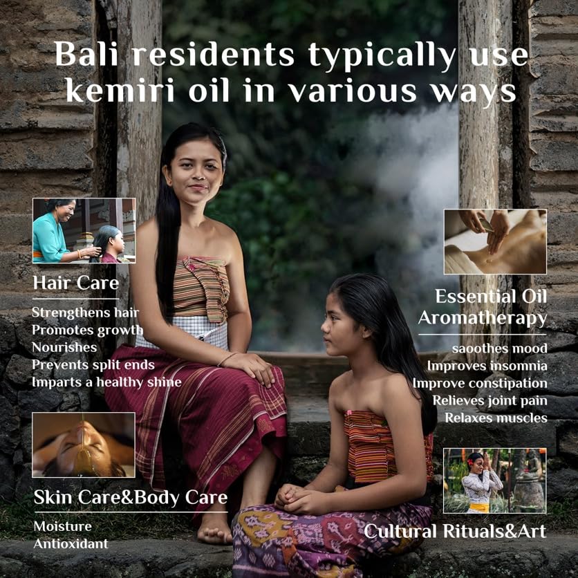 Bali Aga oil warmed in palms before application benefit: demonstrates simple use method