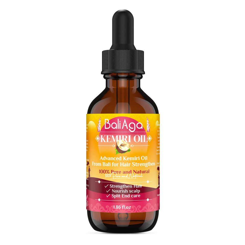 Bali Aga front bottle showing clean packaging and clear directions benefit: easy product identification