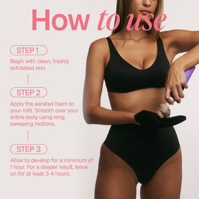 BALI BODY arm before and after comparison illustrating buildable bronze
