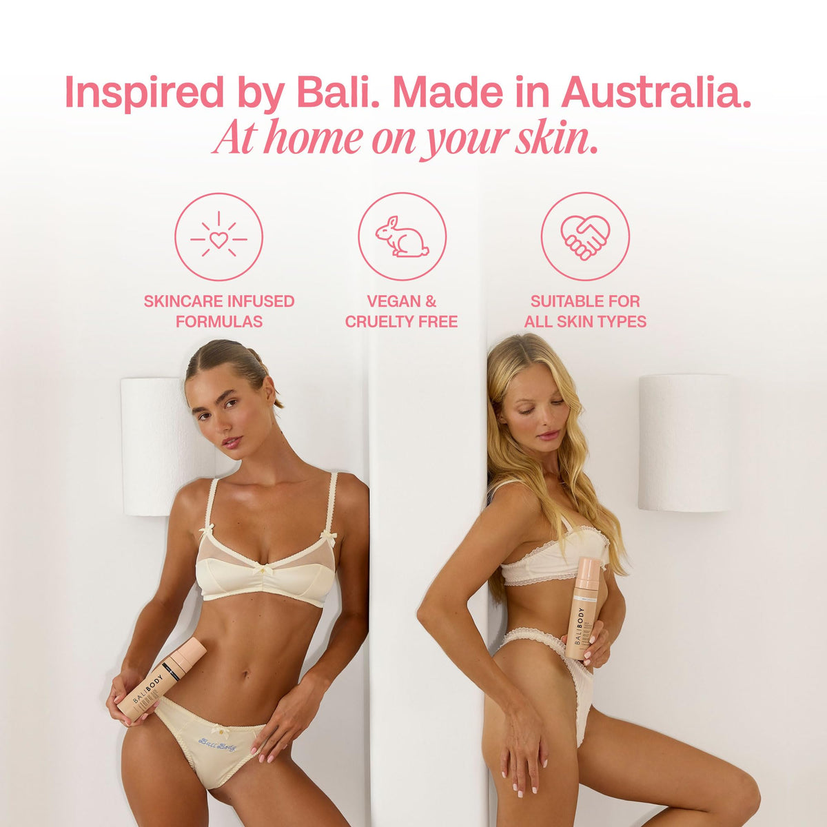 BALI BODY ingredients label close-up showing nourishing components