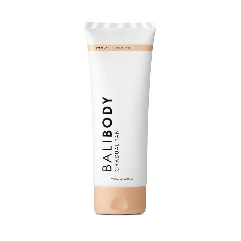 Bali Body front label of 200ml bottle showing product identity and benefits