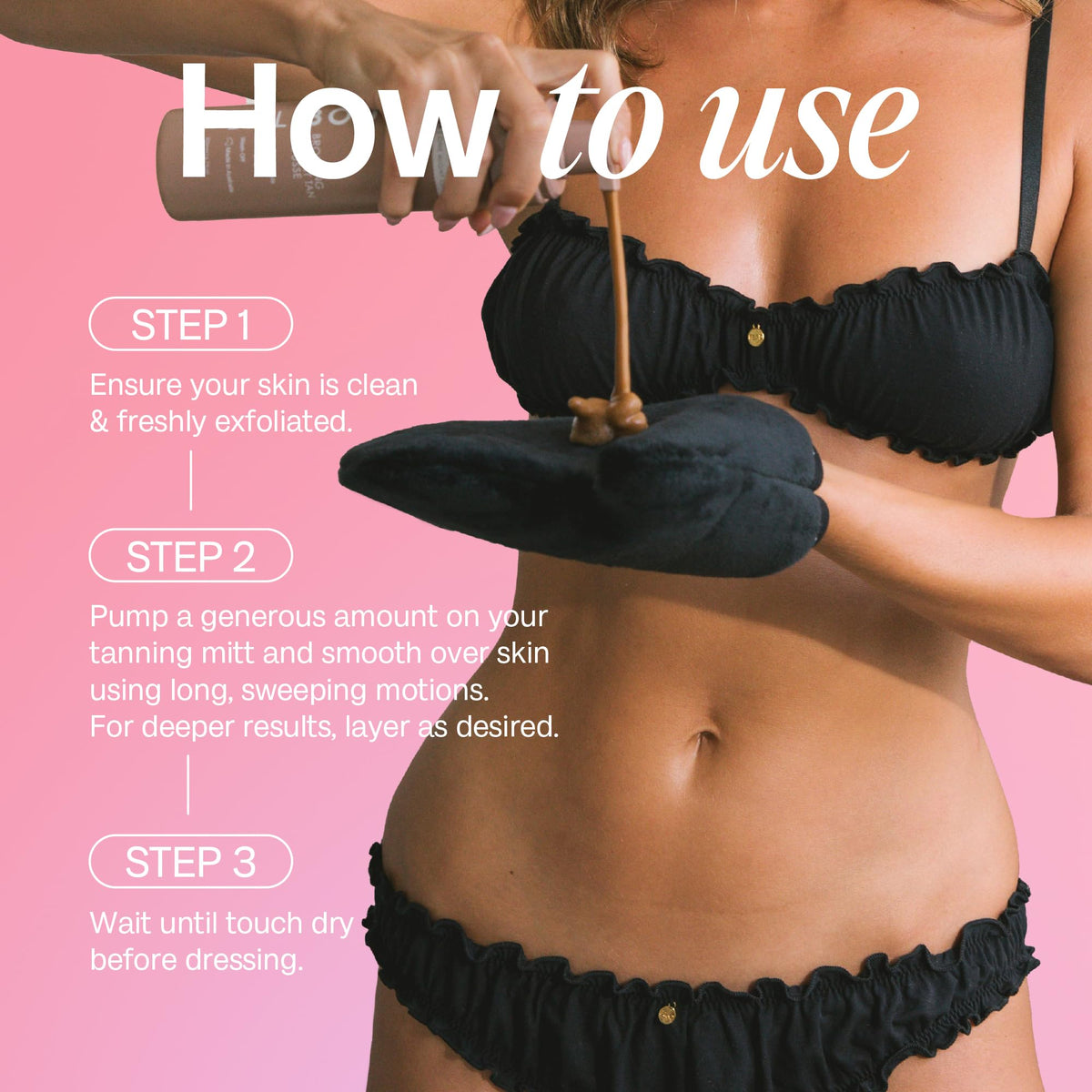 BALI BODY woman ready for evening event showing bronzed skin benefit natural glow