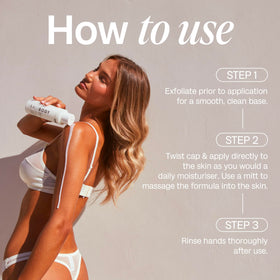 BALI BODY in a beach bag lifestyle scene conveying sun-kissed, hydrated skin