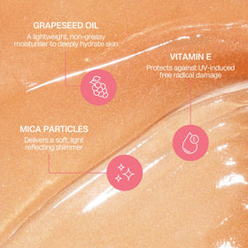 BALI BODY gel texture close-up highlighting lightweight hydrating finish