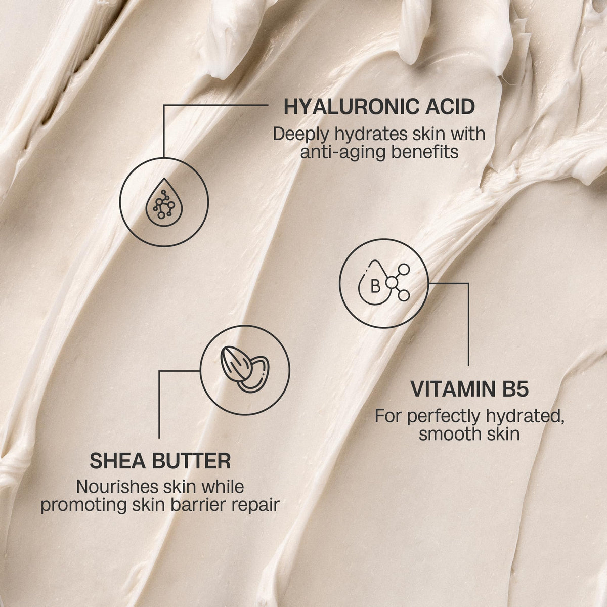 Bali Body texture close-up highlighting creamy hydration and smooth spread