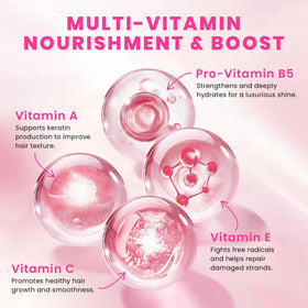 Bali Secret application to hair ends illustrating targeted nourishment and split‑end care