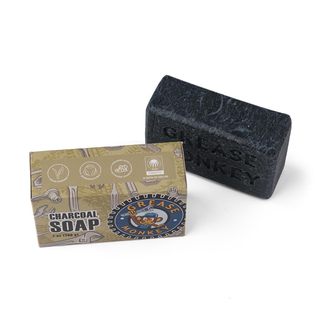 Bali Soap charcoal texture close-up highlighting exfoliating grit benefit