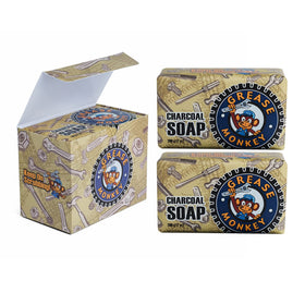Bali Soap front packaging showing Grease Monkey bar and masculine design benefit