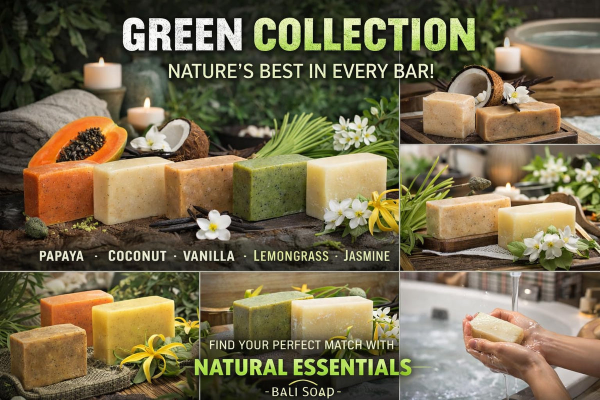 Bali Soap jasmine bar on spa towel illustrating floral calm and soothing effect