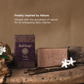 Bali Soap papaya bar texture detail highlighting gentle exfoliation and glow