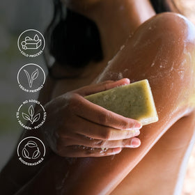 Bali Soap travel pouch with bars illustrating TSA-friendly packing convenience