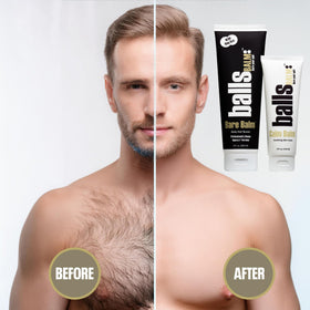 ballsBALM wipe removing dissolved hair showing effective cleanup
