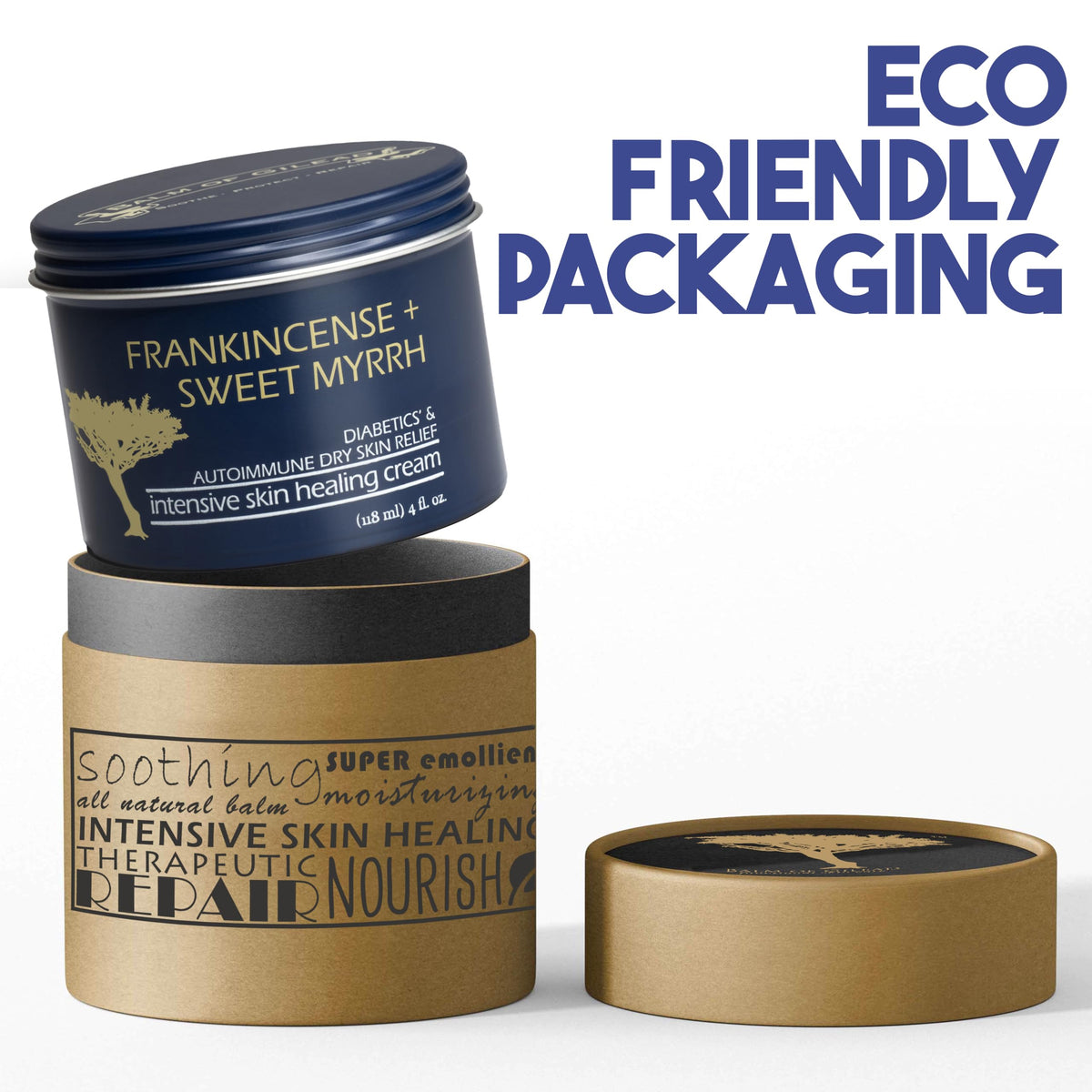 BALM OF GILEAD harvested frankincense and myrrh oils highlighting traceable field-to-bottle sourcing