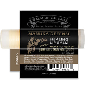 BALM OF GILEAD in a winter scene showing weather protection and soothing comfort