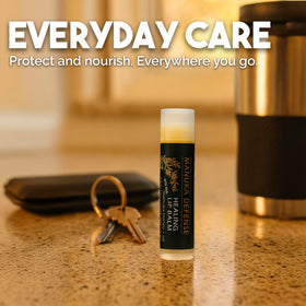 BALM OF GILEAD tube in a pocket illustrating pack portability and on-the-go protection
