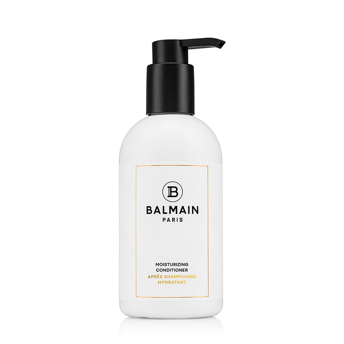 BALMAIN HAIR front packaging showing bottle and moisturizing benefit