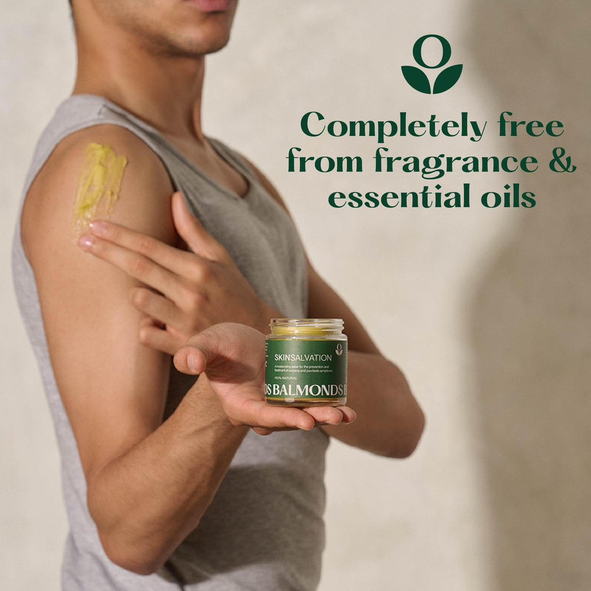 Balmonds label detail showing ingredient list and cruelty-free badge for trust