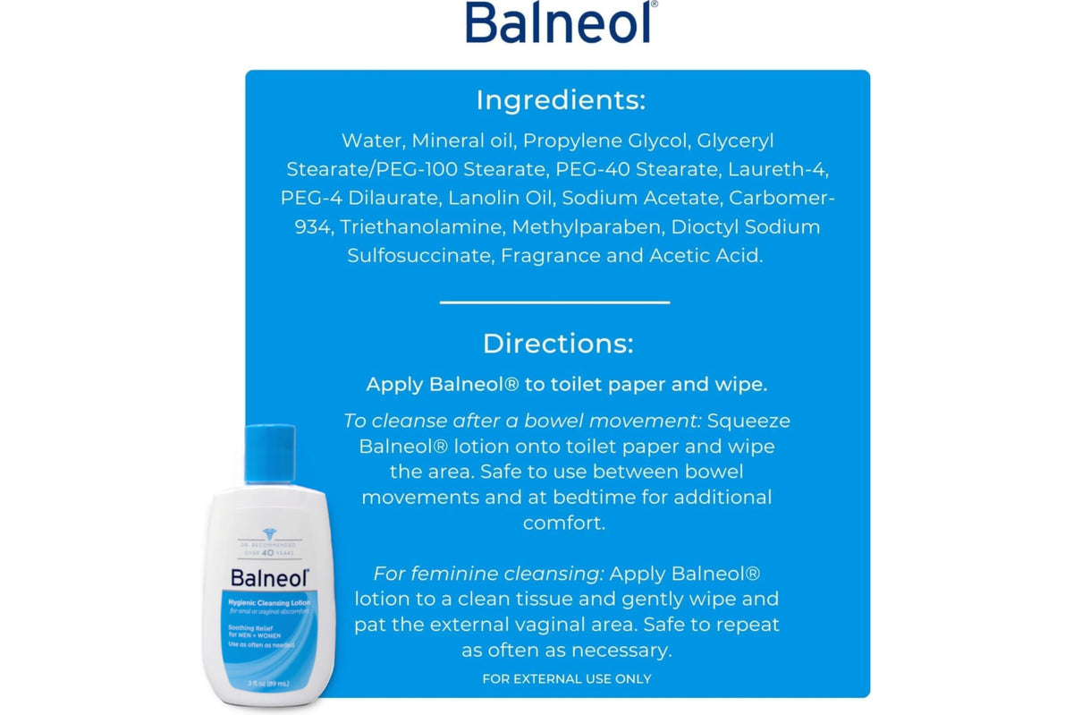 Balneol placed on a bathroom shelf illustrating handy access and everyday comfort