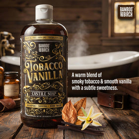 BAMBOO AND BIRCH label detail showing ingredient transparency and palm-oil-free claim