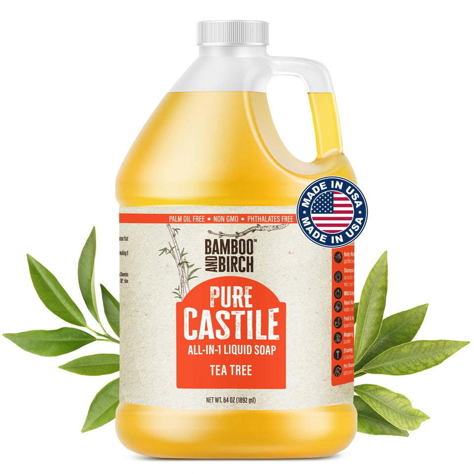 BAMBOO AND BIRCH front label showing product name and size for clear identification