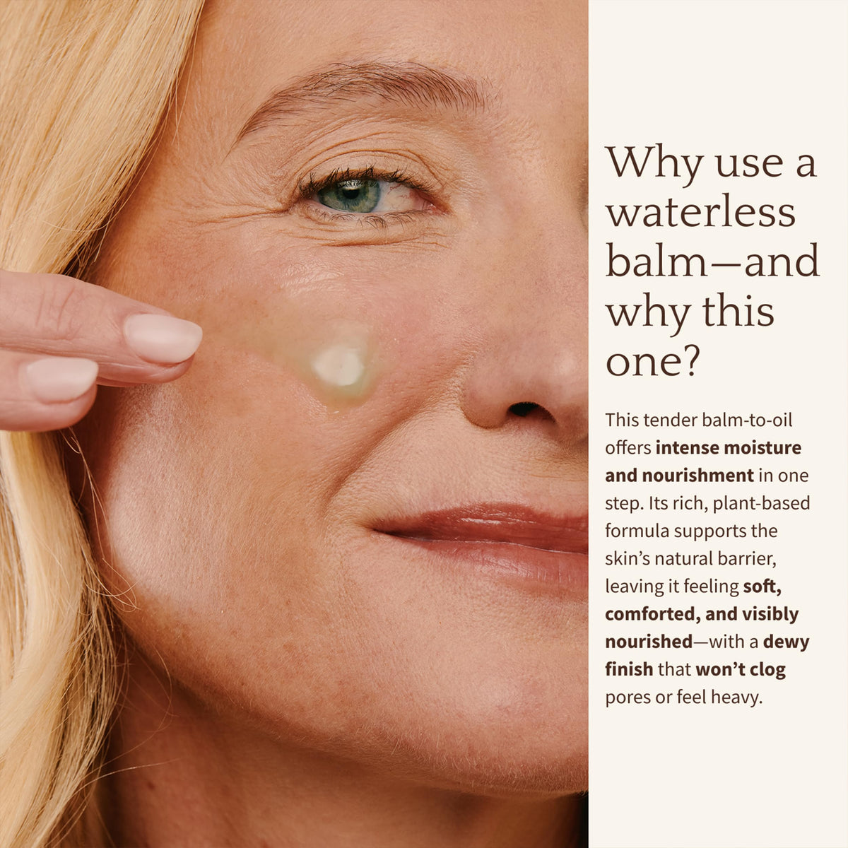 BAMBU EARTH close-up of pressed-serum texture highlighting velvety absorption and finish