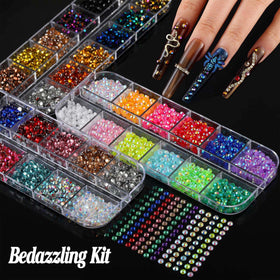 BANA ART nail charms applied on a fingernail illustrating salon-quality decorative results