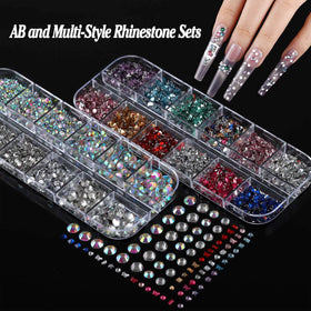 BANA ART creative workstation with charms, tools, and finished nails to inspire DIY projects