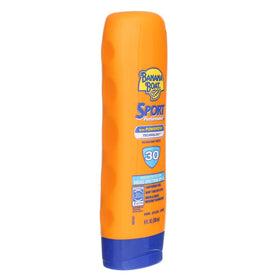 Banana Boat lotion texture close-up demonstrating non-greasy absorbency