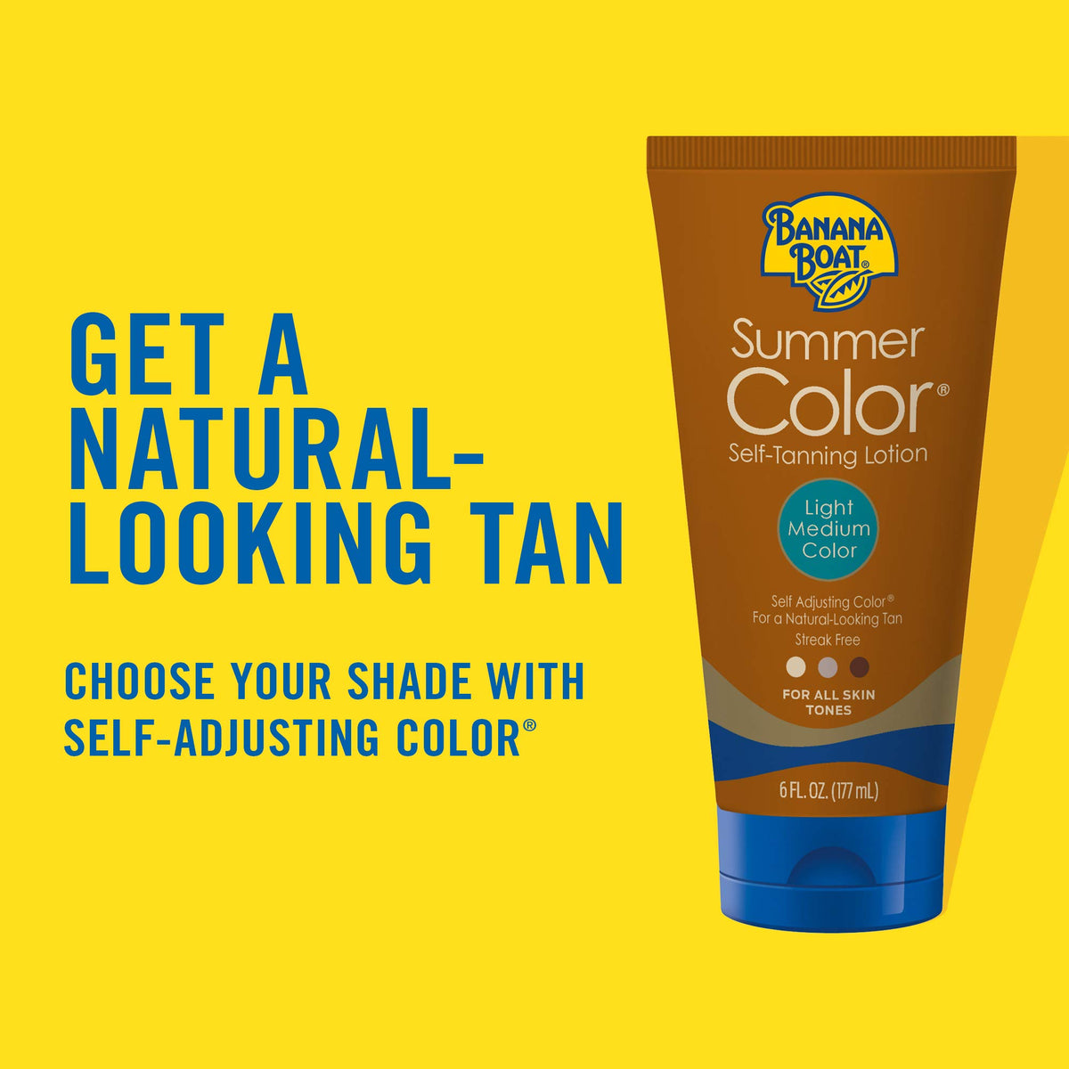 Banana Boat close-up lotion texture highlighting smooth, non-greasy feel
