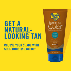 Banana Boat close-up lotion texture highlighting smooth, non-greasy feel