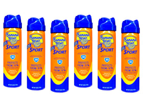 Banana Boat cool mist cloud from can illustrating instant cooling sensation