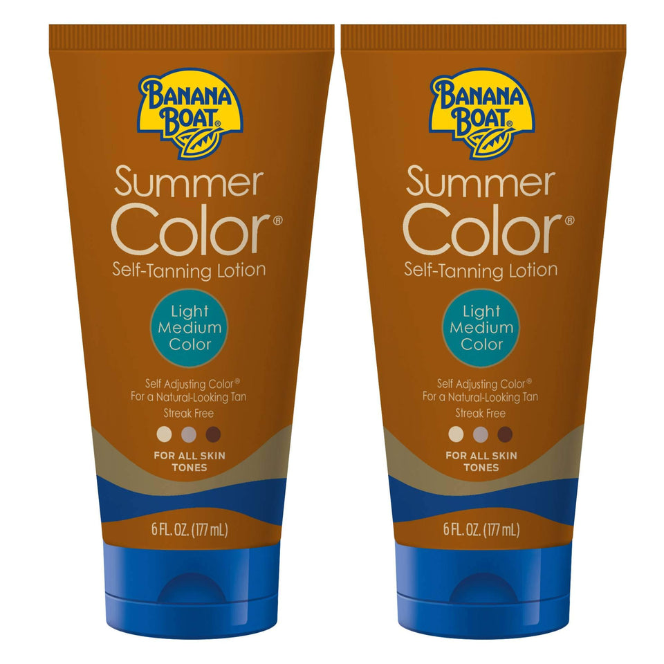 Banana Boat front packaging twin 6oz showing product convenience and value