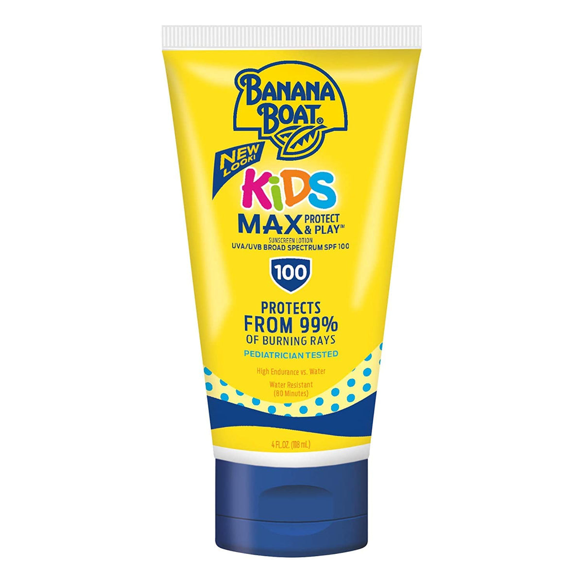 Banana Boat front packaging showing SPF 100 and pack of three for confidence