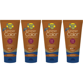 Close-up texture of Banana Boat lotion highlighting quick-dry, oil-free formula
