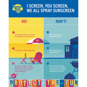 Banana Boat back label close-up with usage and reapplication instructions