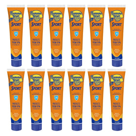 Banana Boat front packaging showing SPF 30 and compact 1 oz tubes for easy carry