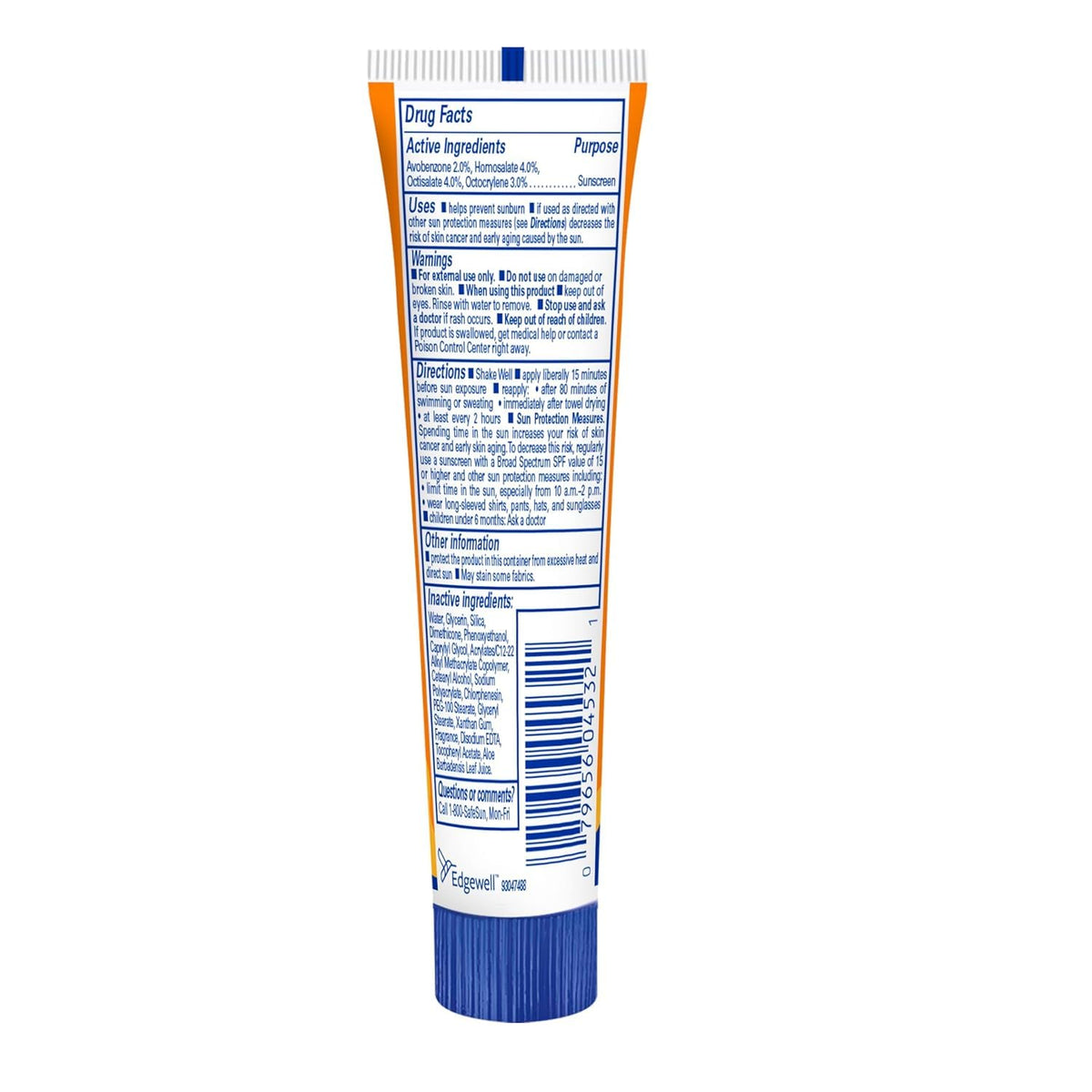 Banana Boat open cap dispensing lotion demonstrating easy, controlled application