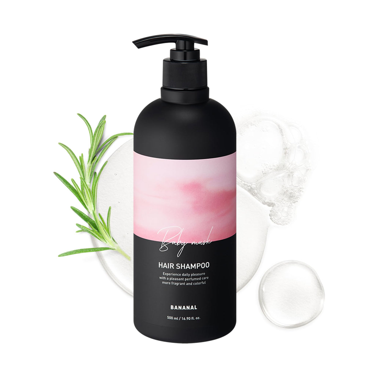 BANANAL front packaging showing rosemary oil and gentle cleanser benefits