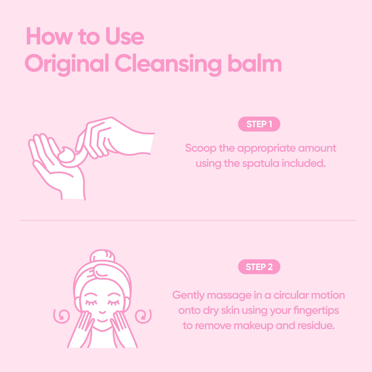 BANILA CO applying balm on hand demonstrating glide and fast makeup dissolution