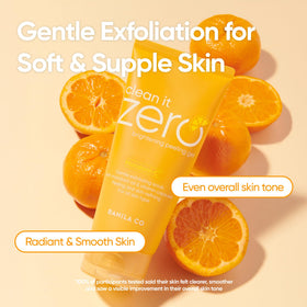 BANILA CO close-up texture highlighting gentle exfoliation