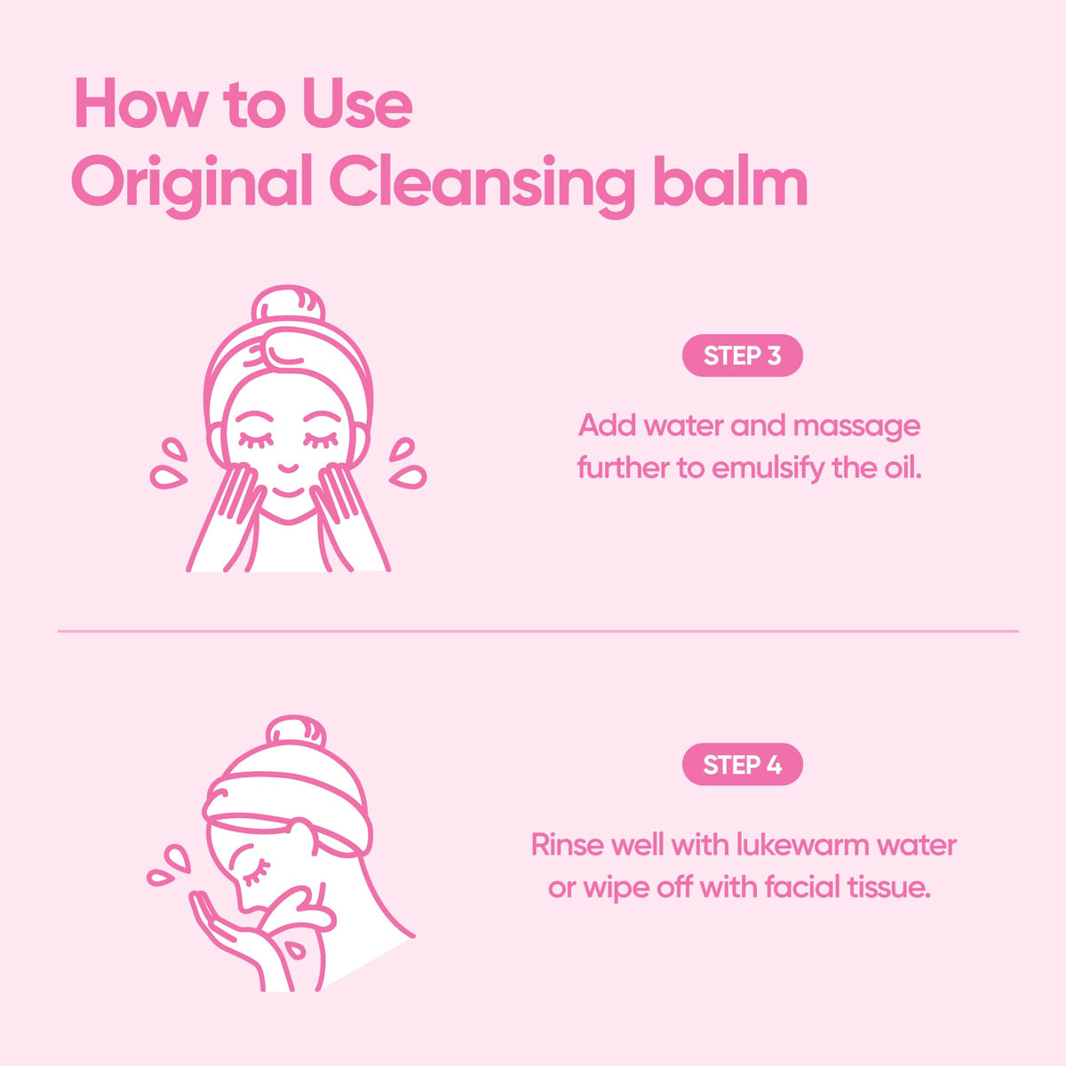 BANILA CO on bathroom vanity styled for easy everyday cleansing routine