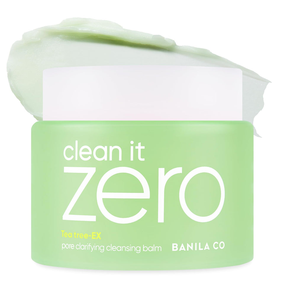BANILA CO jar front view showing product branding and clean design benefit