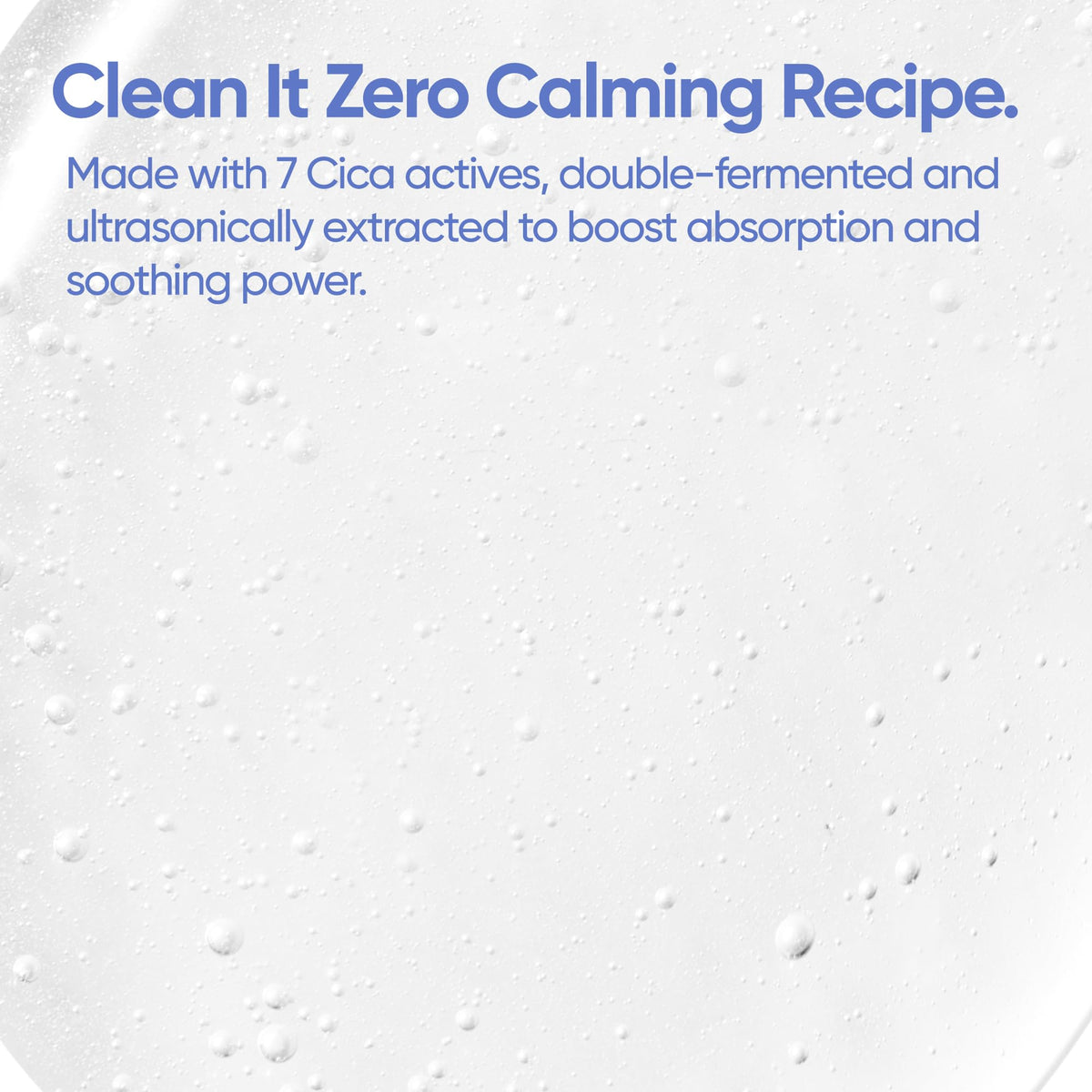 BANILA CO bottle on bathroom counter in use, conveys everyday calming routine