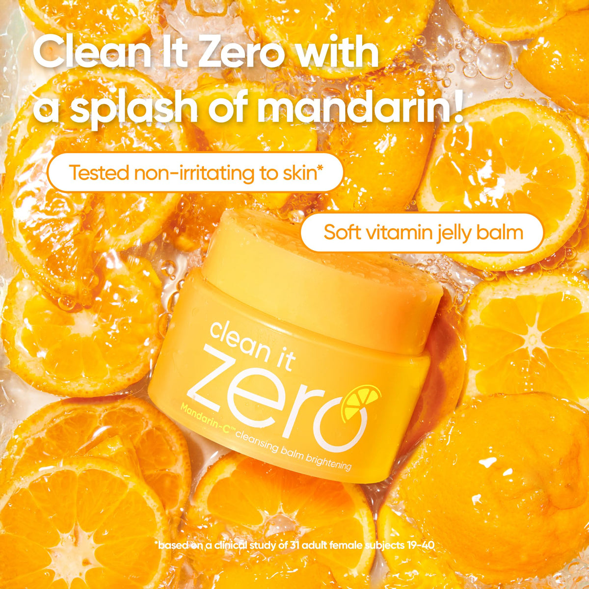 BANILA CO open balm texture showing sherbet consistency for easy melting