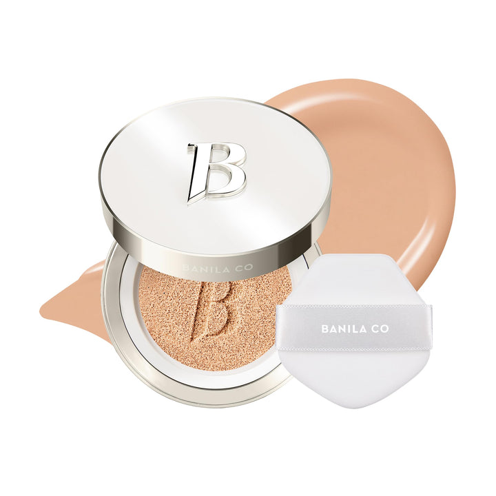 BANILA CO front compact showing sleek case and portable benefit