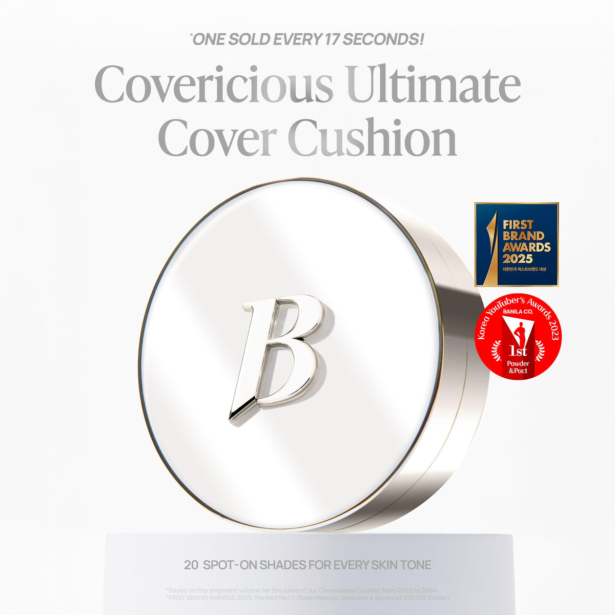 BANILA CO open compact with cushion and puff for mess-free touch-ups