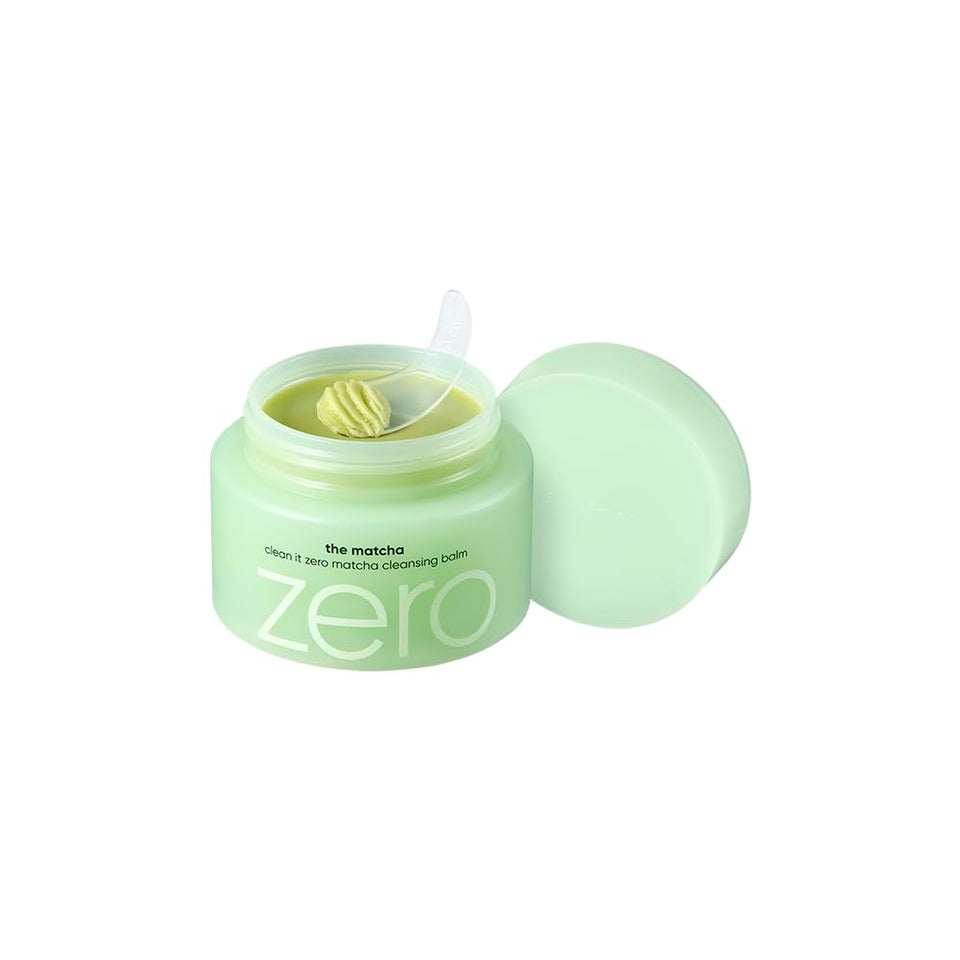 BANILA CO jar front view showing label and gentle vegan matcha cleansing benefits