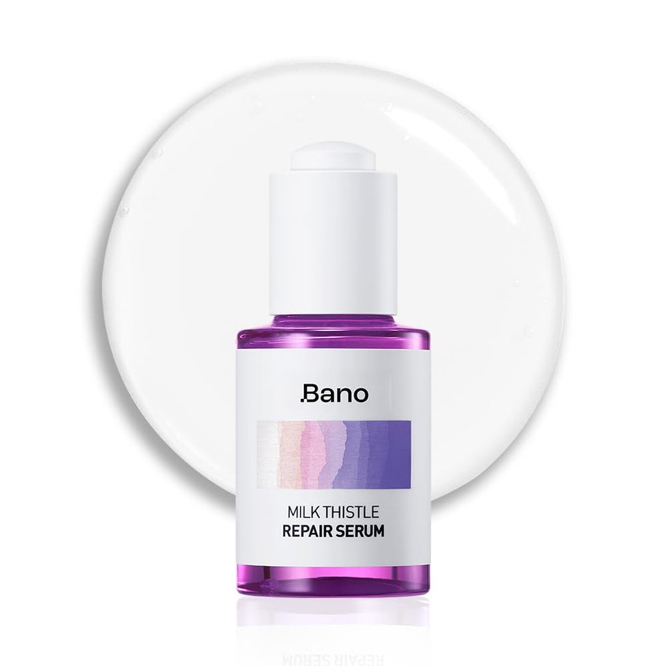 Bano front packaging showing bottle and label for clear product ID and benefit