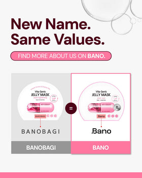 Bano mask in a bathroom lifestyle setting suggesting daily routine use