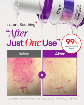 Bano bottle held in hand showing size and 1.01 fl oz scale for shoppers